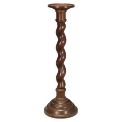 Colonne, piédestal en noyer ancien, Italie, fin du XIXe siècle