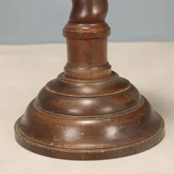 Colonne, piédestal en noyer ancien, Italie, fin du XIXe siècle