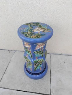 Colonne, porte-plante en céramique, années 80