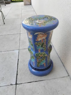 Colonne, porte-plante en céramique, années 80