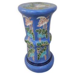 Colonne, porte-plante en céramique, années 80