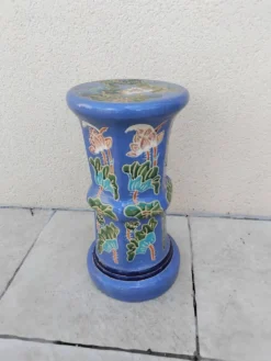 Colonne, porte-plante en céramique, années 80