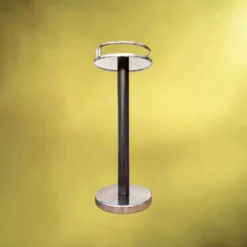 Colonne porte-seau Ettore Sottsass pour Alessi inox 18/10 - design italien