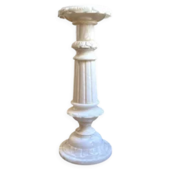 Colonne, sellette lumineuse en albâtre
