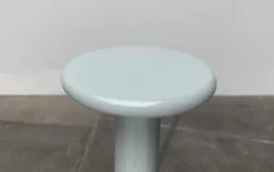 Colonne, table d'appoint space age en métal