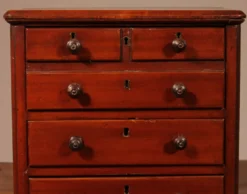 Commode De Maitrise En Acajou Du 19° Siècle