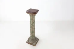 Console Art Nouveau ou pied de stall en plâtre émaillé, années 1920