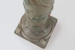 Console Art Nouveau ou pied de stall en plâtre émaillé, années 1920