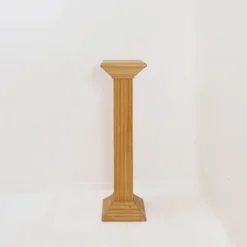 Console piédestal en roseau crayon dans le style de Vivai del Sud - 1970s