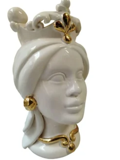 coppia de têtes de maure en céramique