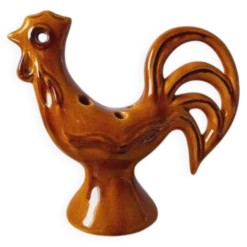 Coq Pique Fleurs en Céramique 1960