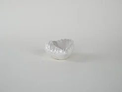 Coquillage en porcelaine décoratif, design italien, années 1970, production : Italie
