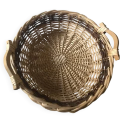 Corbeille en osier vintage
