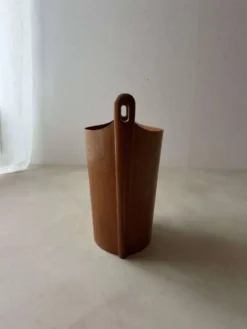 Corbeille en papier vintage Einar Barnes PS Heggen en teck des années 1960