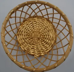 Corbeille fil métal tressé vintage