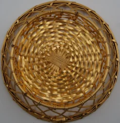 Corbeille fil métal tressé vintage