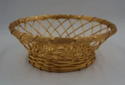 Corbeille fil métal tressé vintage