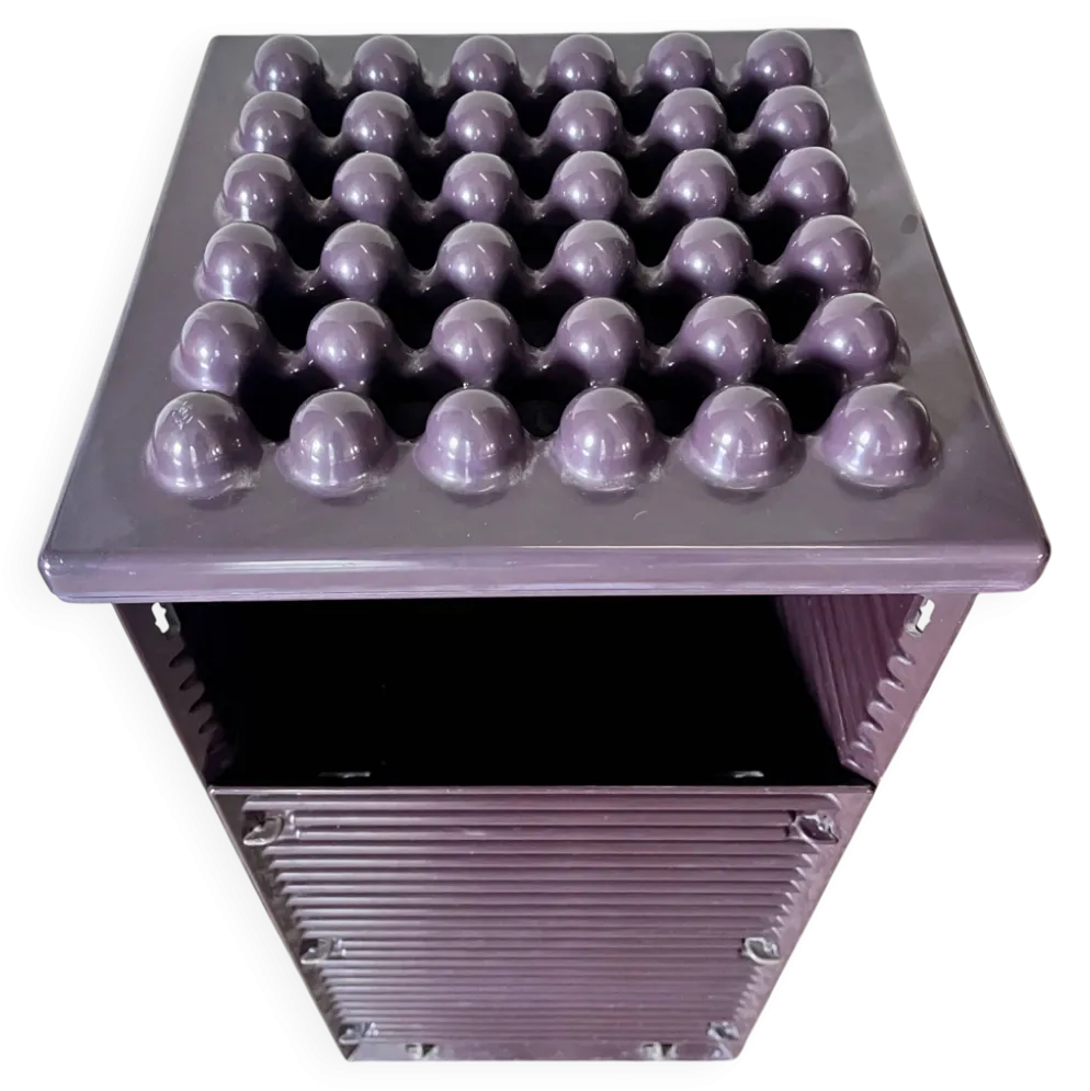 Corbeille à papier avec cendrier de Ettore Sottsass, Italie, 1970s