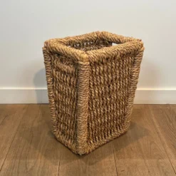 Corbeille à papier en corde