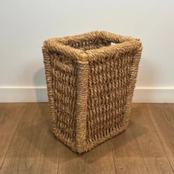 Corbeille à papier en corde