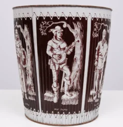 Corbeille à papier en métal années 1960 Angleterre