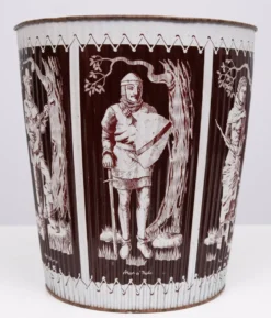 Corbeille à papier en métal années 1960 Angleterre