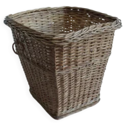 Corbeille à papier en osier