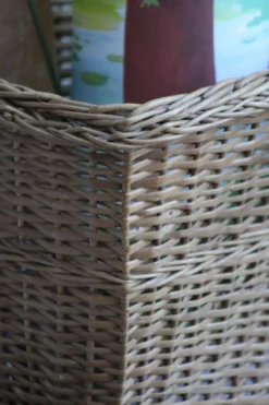 Corbeille à papier en osier