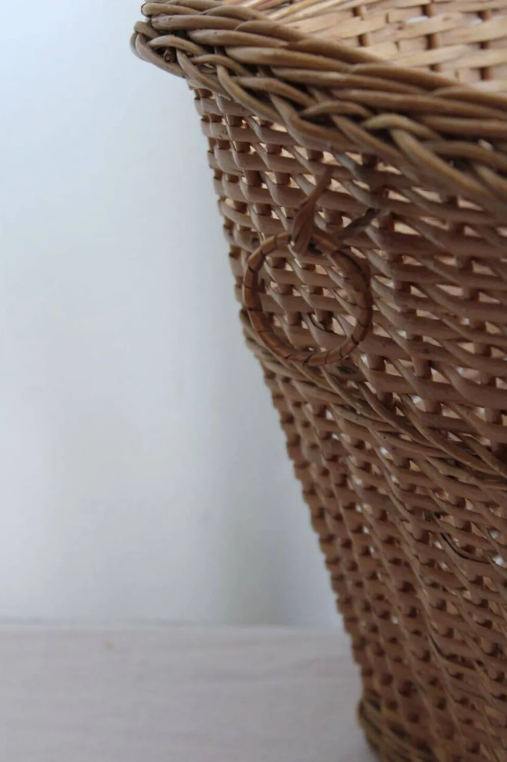 Corbeille à papier en osier