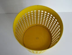 Corbeille à papier jaune RM conçue par Richard Müller, Danemark, années 1970