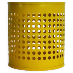 Corbeille à papier jaune RM conçue par Richard Müller, Danemark, années 1970