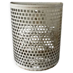 Corbeille à papier métallique des années 50