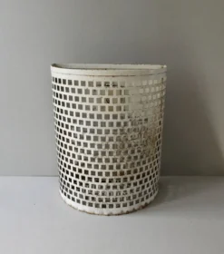 Corbeille à papier métallique des années 50