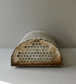 Corbeille à papier métallique des années 50