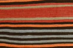 Couloir Vintage Rayé – Tapis Kilim Graphique Tissé Main, 77x360 Cm