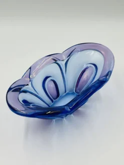 Coupe d'art en verre de Bohême Chribska