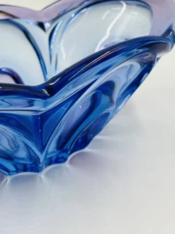 Coupe d'art en verre de Bohême Chribska