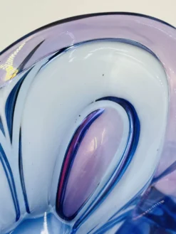 Coupe d'art en verre de Bohême Chribska
