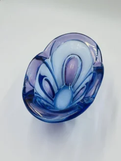 Coupe d'art en verre de Bohême Chribska