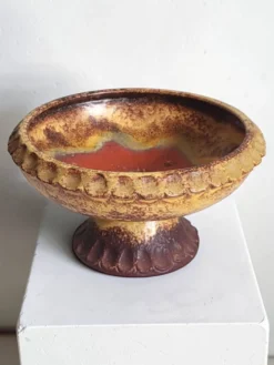 Coupe en céramique Ouest allemande 1970's