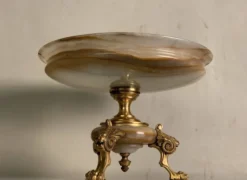 Coupe en onyx et bronze doré fin XIXème siècle