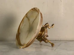 Coupe en onyx et bronze doré fin XIXème siècle