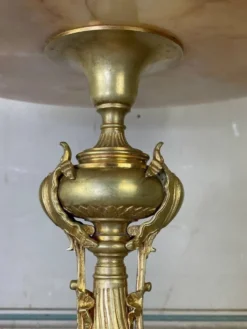 Coupe en onyx et bronze doré vers 1880