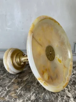 Coupe en onyx et bronze doré vers 1880