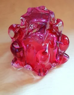 Coupe en verre de bohème Josef Hospodka 1960