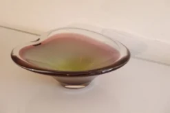 Coupe en verre Sommerso de Paul Kedelv
