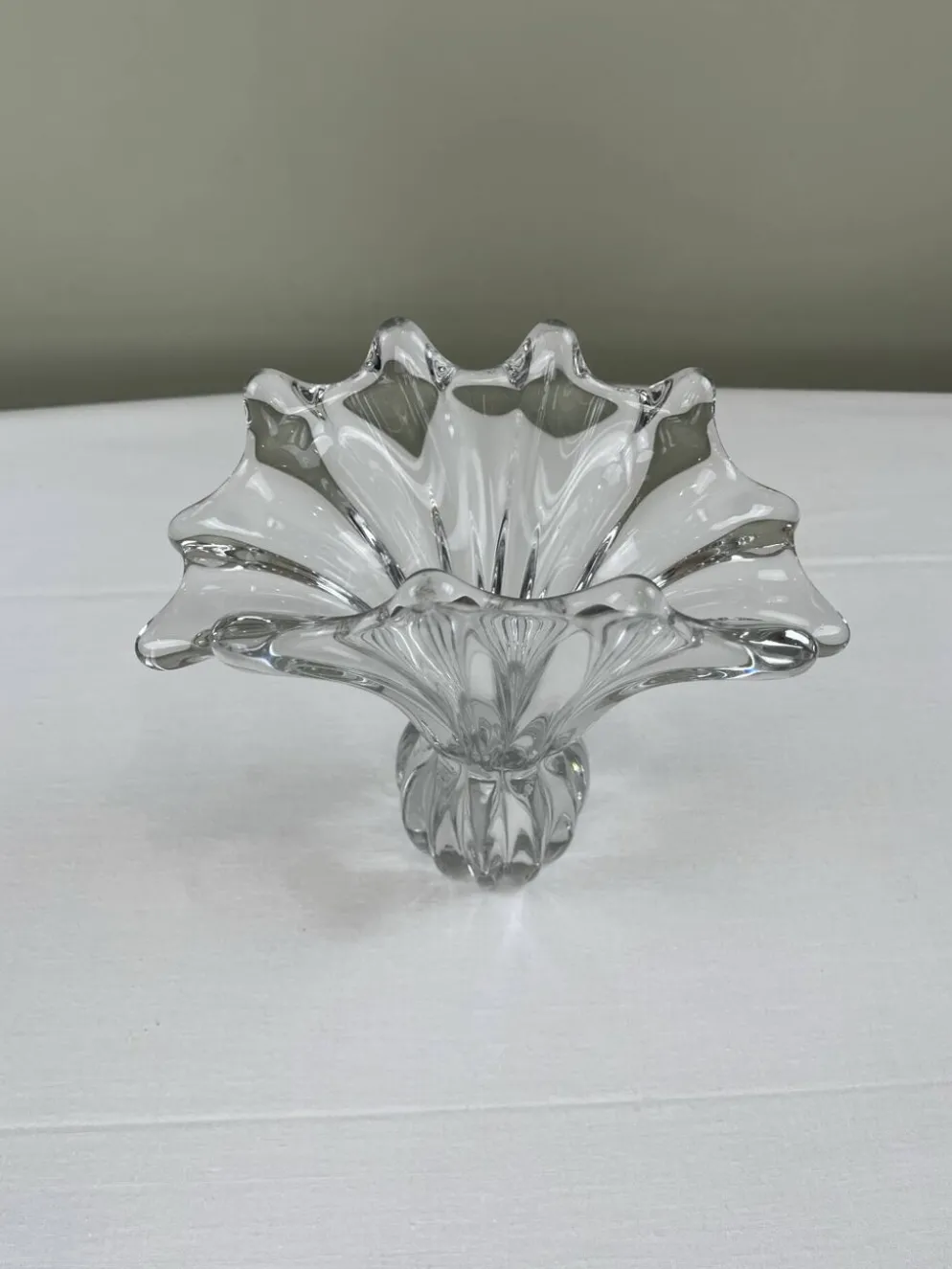 Coupe florale en verre d’art italien