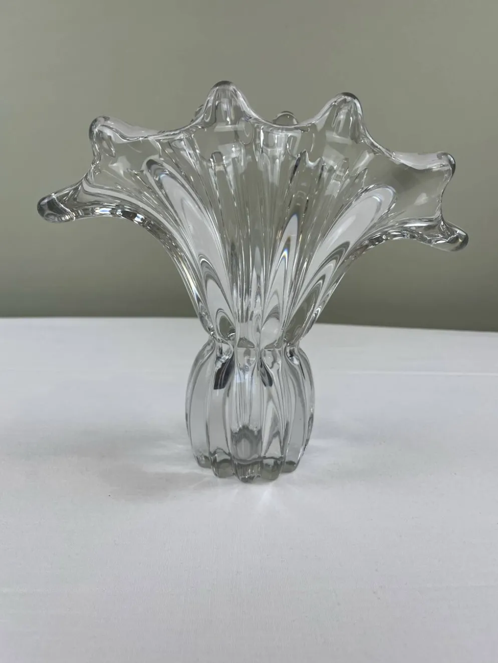 Coupe florale en verre d’art italien