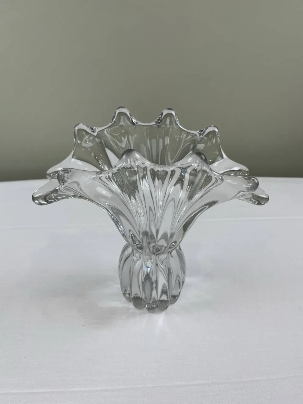 Coupe florale en verre d’art italien