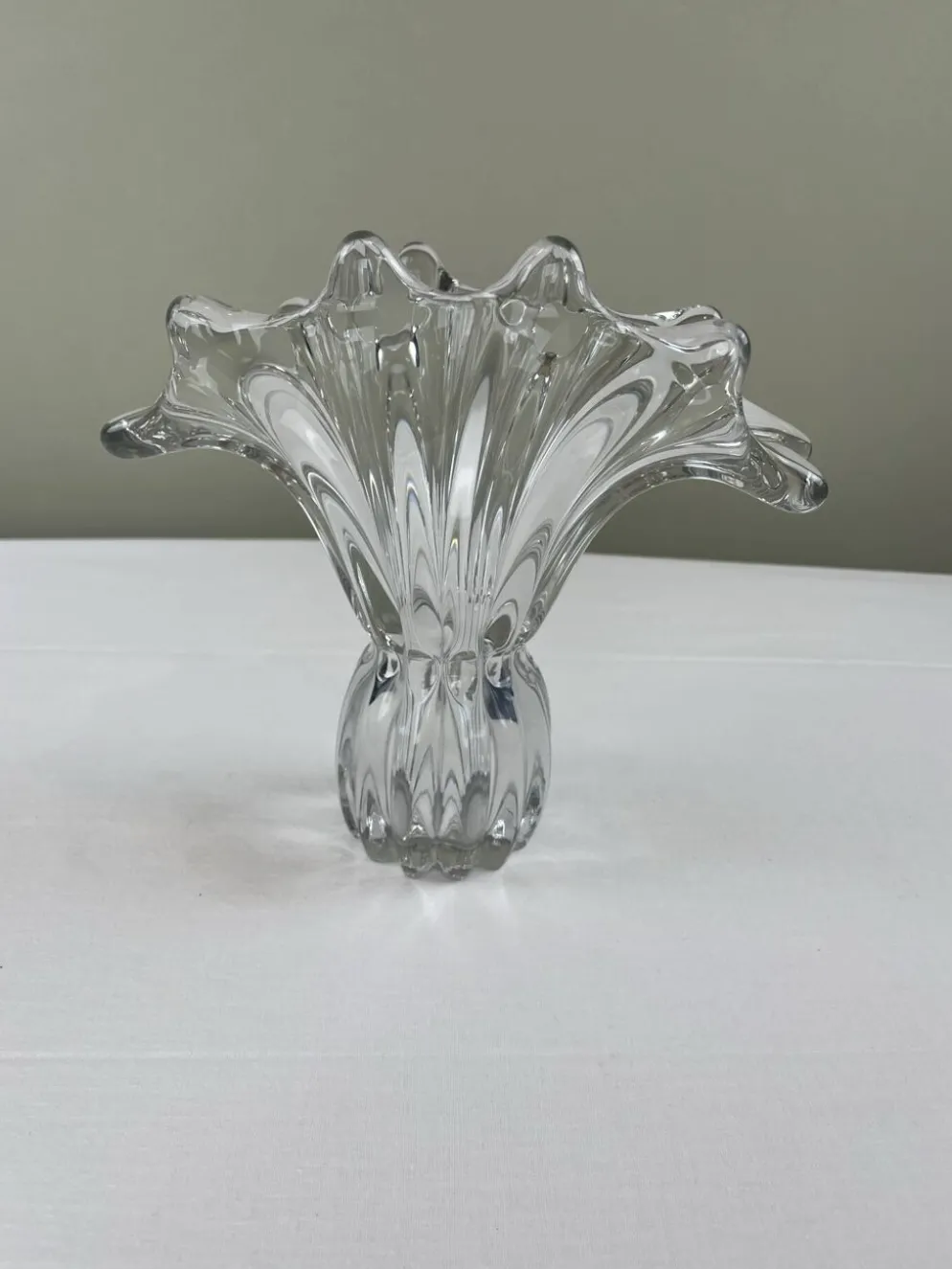 Coupe florale en verre d’art italien